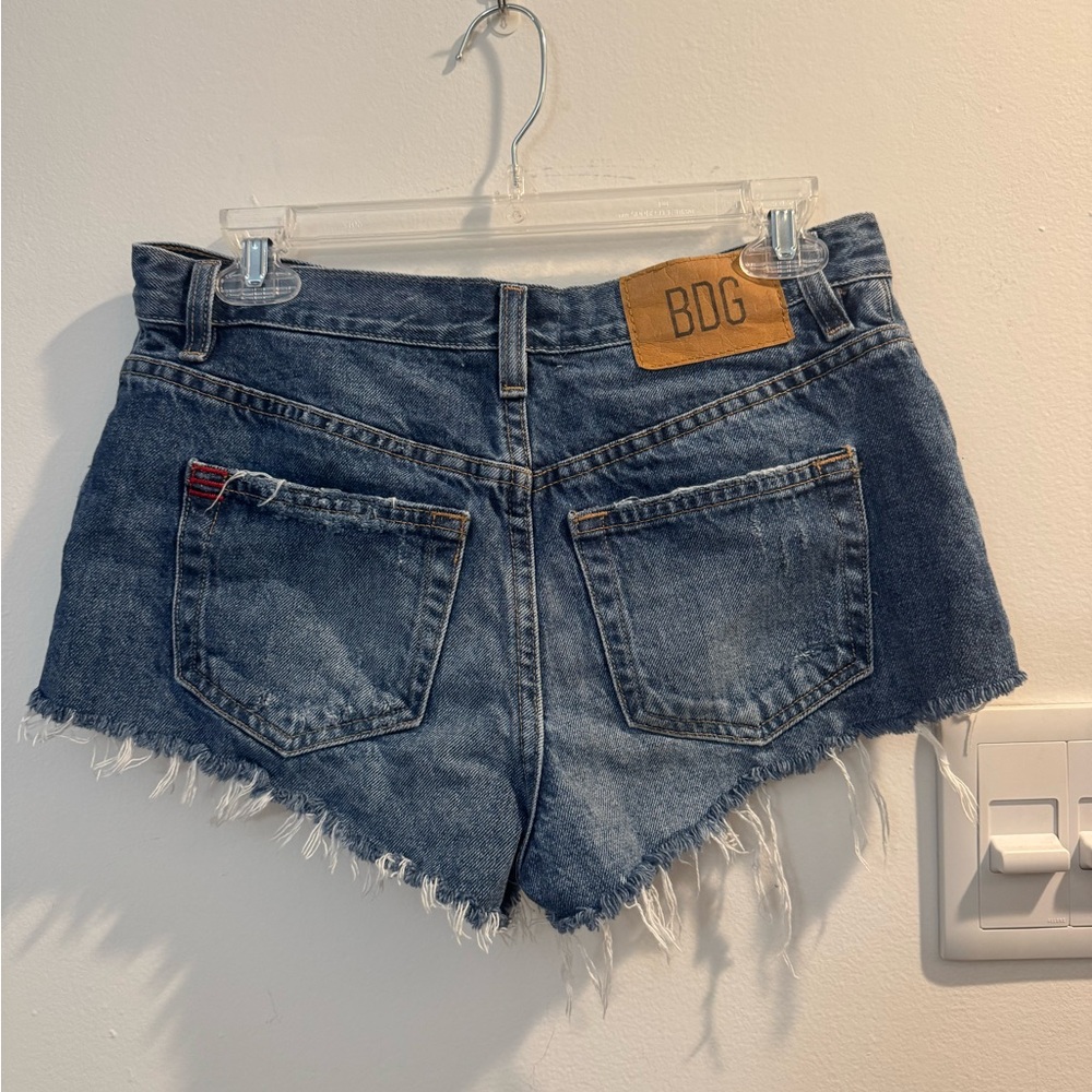 BDG Women's Distressed Denim Micro Shorts